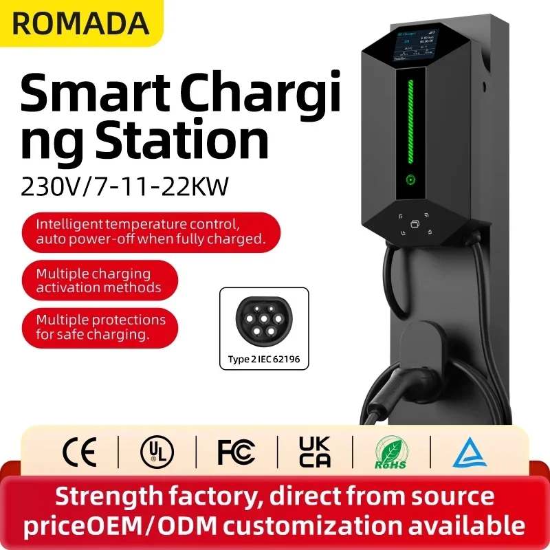 Wallbox Ev - Carregador inteligente para veículos elétricos ROMADA,