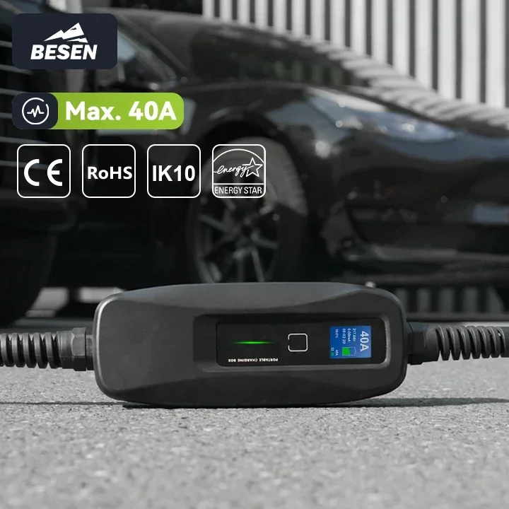 Carregador Portátil BESEN 8.8k - Portable Ev Charger avaliação e preço