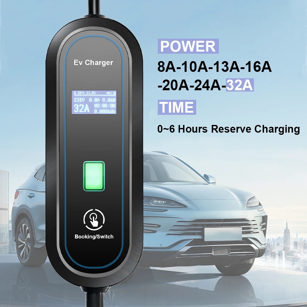 Carregador portátil GBT para v - Portable Ev Charger 32A Type 2 Cee Plug avaliação e preço