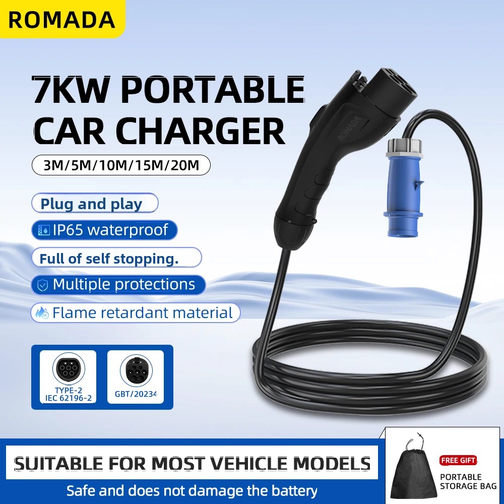 Carregador portátil ev para ve - Ev Charger Adapter avaliação e preço